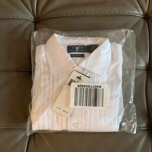 Ralph Lauren white tuxedo shirt NEW